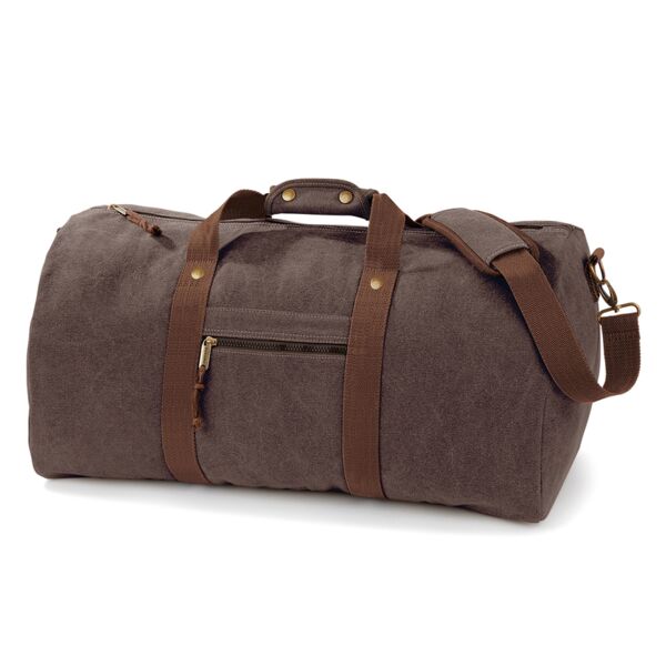 Quadra Vintage Canvas Holdall Thumbnail